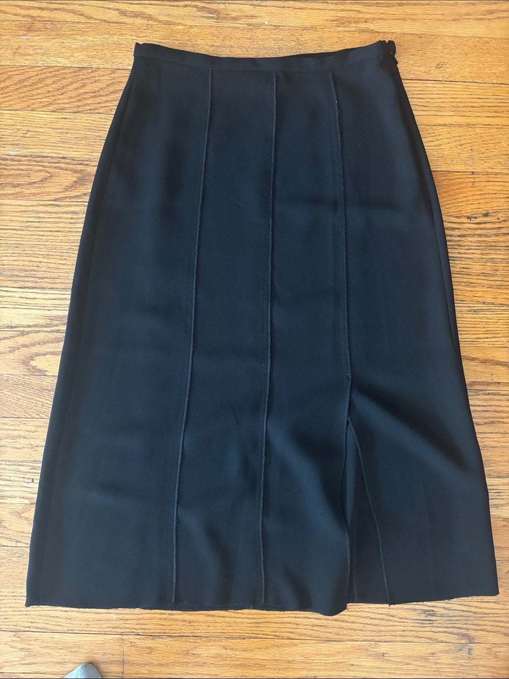MANGO Women's Black Panel Midi Skirt